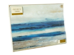 CREATIVE TOPS Grande Conjunto de Placemats Premium Blue Abstract