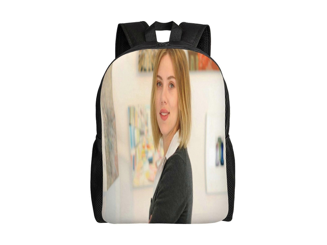 Mochila Scarlett Johansson T86 Para Escola E Trabalho, Leve E À Prova Dágua, Mochila Estilosa Para Estudantes E Adultos D86 Olysi Shop
