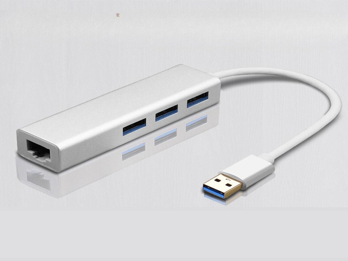 Lurelia Dock Usb Com Ethernet Gigabit, Usb 3.0, Usb 2.0 Branco Prático