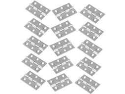 Conjunto De 45 Dobradiças Aço Inoxidável Para Móveis, Resistentes,