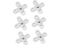 Conjunto De 6 Dobradiças Pivotantes Em Aço Inoxidável Com Rotação