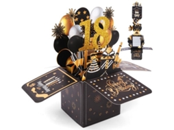 Elegância - Carta De Aniversário Offcup 18 Anos, Carta De Desejos 3d Com Envelop, Aniversários, Presentes Para Mulheres, Crianças, Amigas, Homens (pre