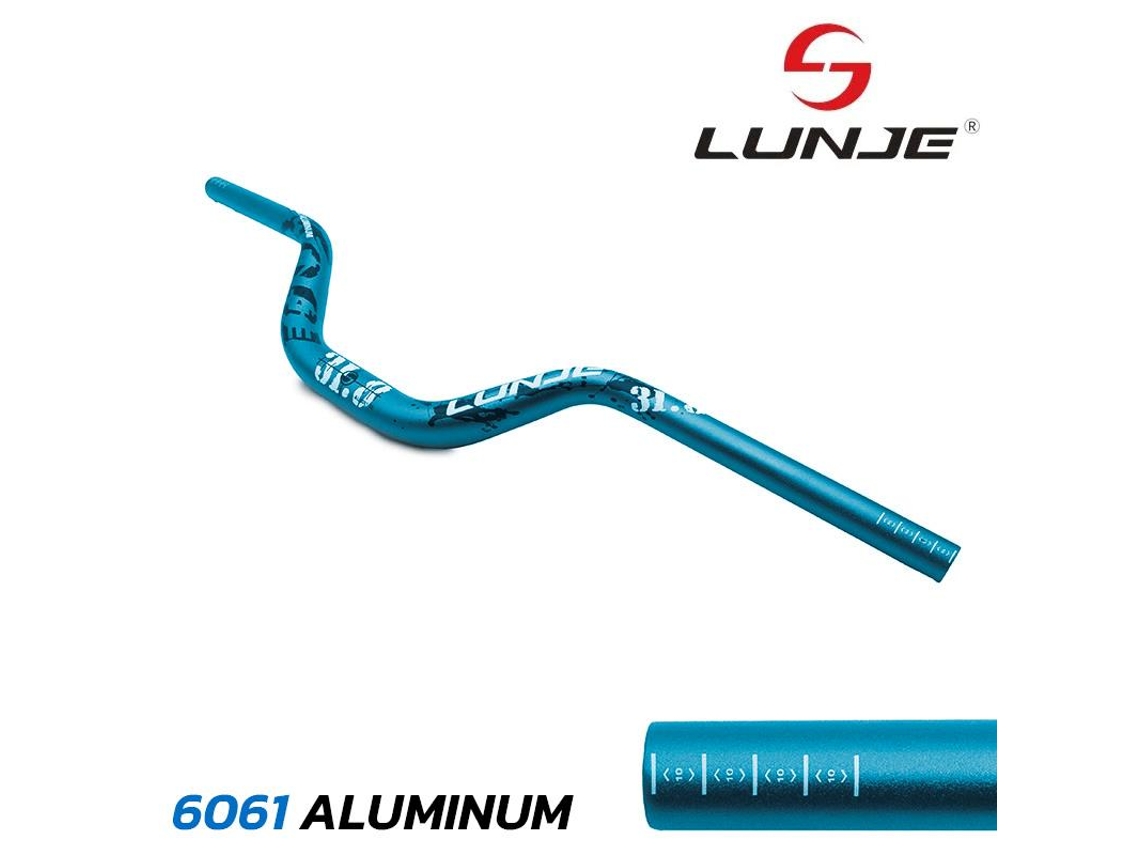 Guidão De 720mm Com Elevação 90mm Azul