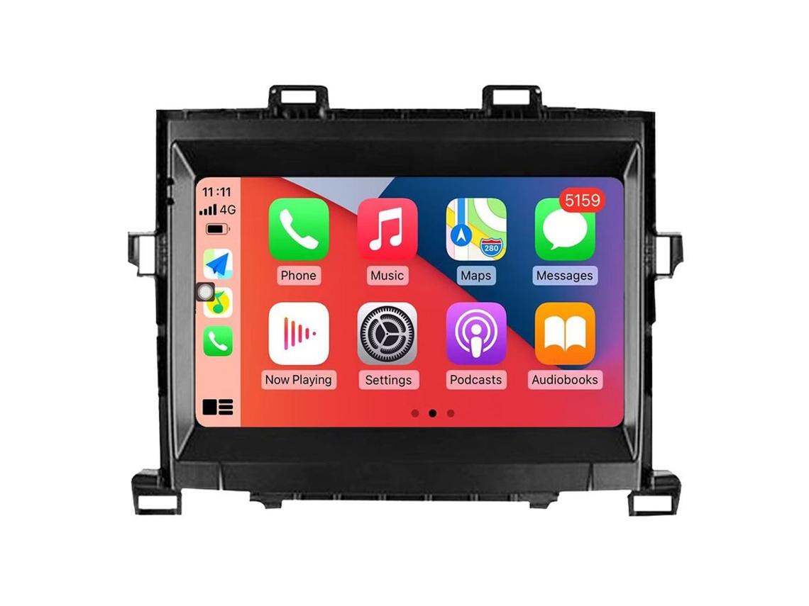 Central Multimídia Carplay Gps Para Toyota Alphard 2008-2014 Android Auto Bluetooth 549