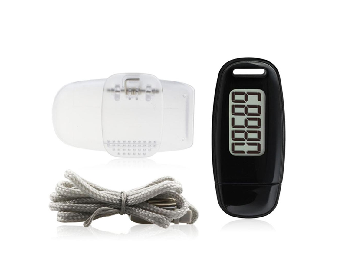 Contador De Passos 3d Pedometer Com Carregamento Usb Tela Lcd Grande Alça E Lanyard Para Caminhada