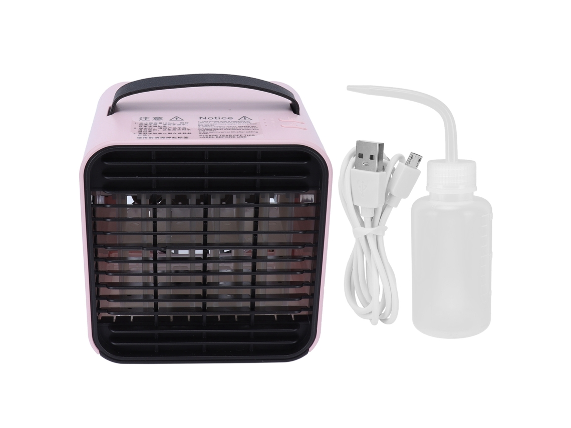 Ventilador Usb com Íons Negativos Rosa Ar Condicionado