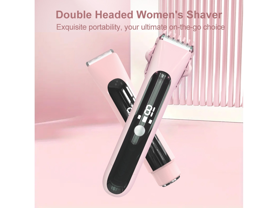 Lurelia Aparador Elétrico Rosa, Cabeça Dupla, Usb, Lavável, 105 G, Corpo Inteiro