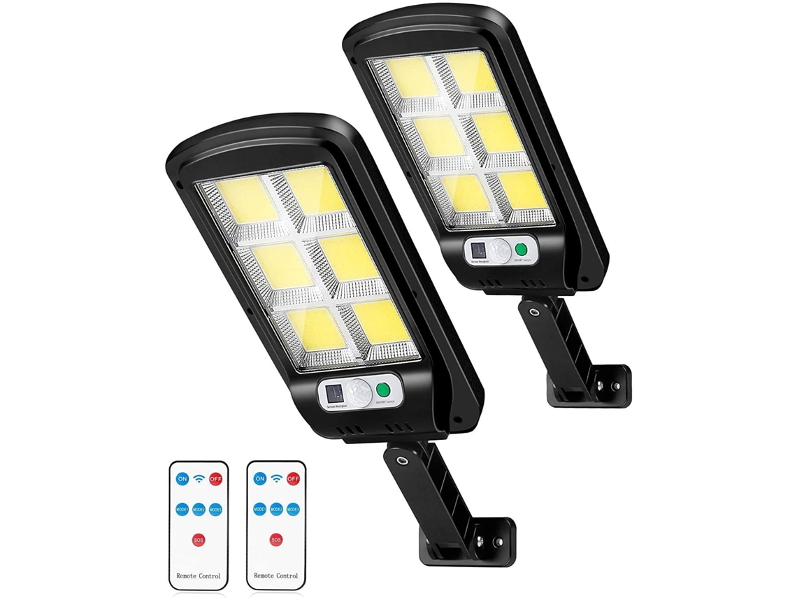 Luminária Solar para Exterior, 6 Leds, 800w, 3 Modos de Iluminação, À Prova D'água, Sensor de Movimento, Controle Remoto, para Jardim AQUAFORGE