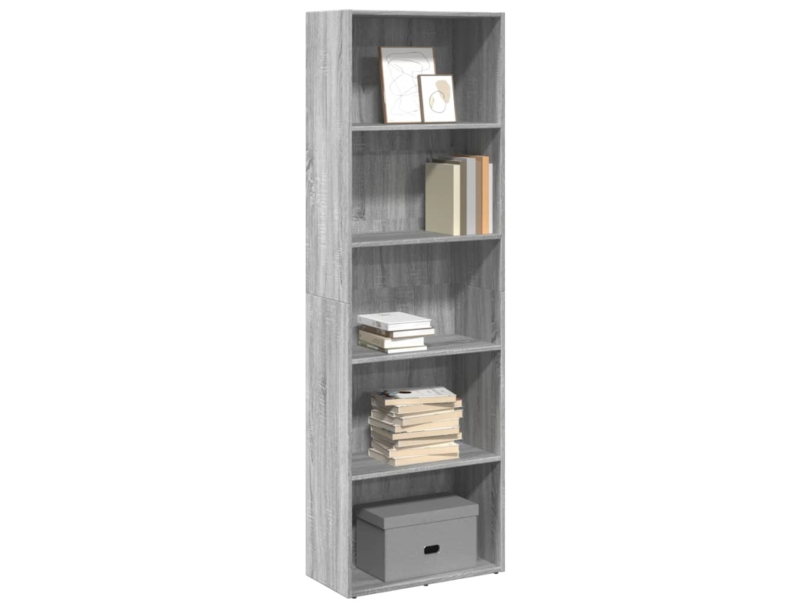 Vidaxl Estante 60x30x189 Cm Derivados De Madeira Cinzento Sonoma