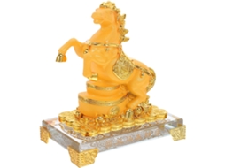 Estátua de Cavalo em Resina Inoomp, Escultura de Animal Feng Shui, Ano do Cavalo, Estatueta da Prosperidade, Decoração CHABERLU