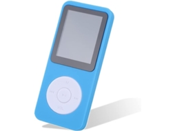 Reprodutor de MP3 de 32 GB, MP4, Bluetooth, leitor de e-books de 32 GB, compatível com mini vídeos musicais, acessórios para a cor azul.