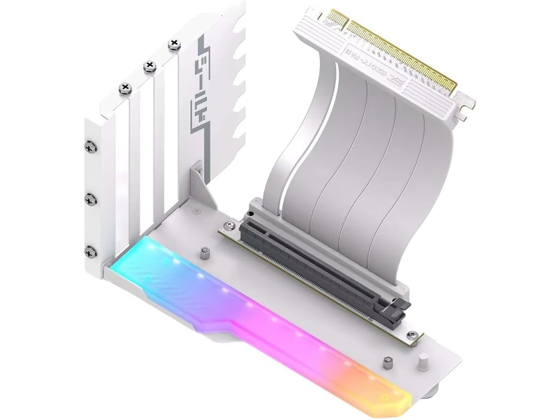 Suporte Vertical Para Placa De Vídeo Pci E 4 0 X16 Com Cabo Riser, Kit De Suporte Para Placa Vídeo, Ângulo Reto De 90 Graus