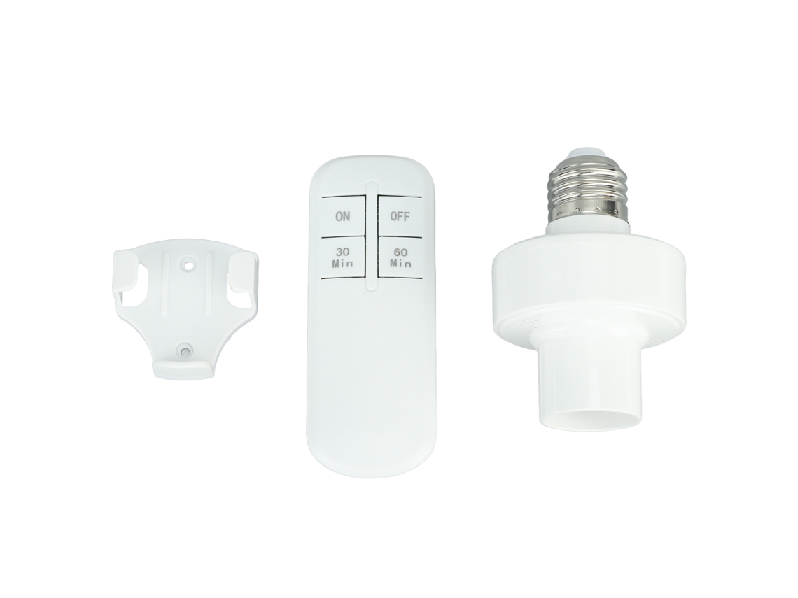 Tomada de Lâmpada Primerox com Controle Remoto Sem Fio para E27 220v