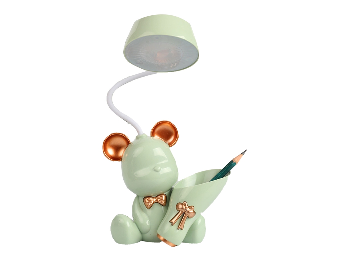 Lâmpada de Mesa Porta canetas com Carregamento Usb com Desenho Animado | S/MARCA