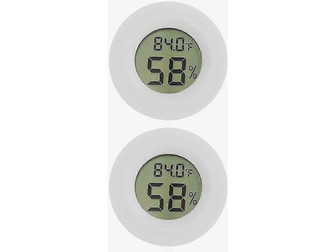 Conjunto De 2 Mini Termômetros E Higrômetros Para Geladeira E Freezer - Detector Eletrônico De Temperatura E Umidade Para Ambientes Internos - Ud
