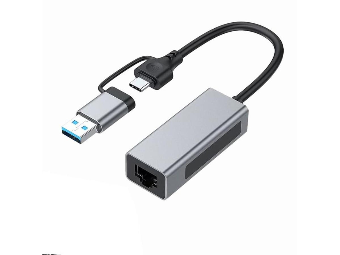 Lurelia Hub Usb-c 2 Em 1 Com Ethernet 2,5gbps, Usb 3.1 Para Macbook
