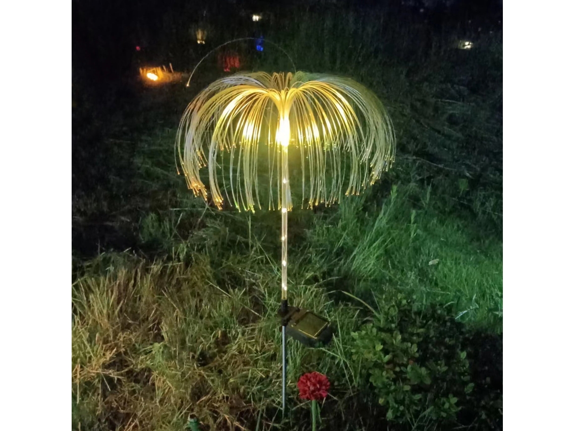 Luces Solares De Fibra Óptica Para Jardín