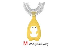 Escova de Dentes Infantil em Formato U com Rotação 360 ​​graus, Mordedor para Bebês e Crianças Pequenas, D Silicone Higiene Bucal. GOKOCO