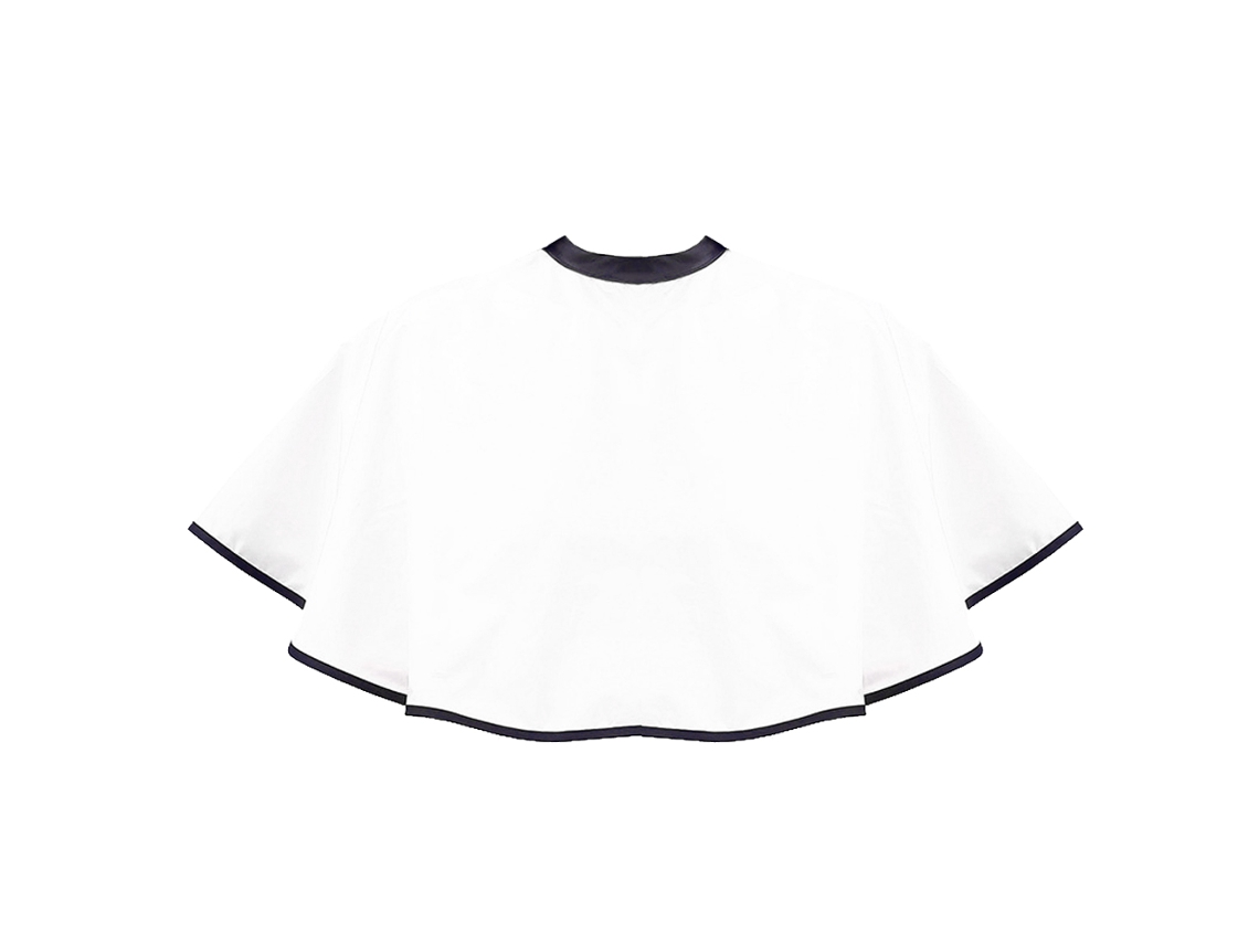 Capas de Maquiagem para Clientes Capa de Salão para Pentear Touca de Maquiagem Profissional de Salão Curto Branco