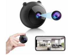 Minicâmera espiã 1080p, pequena, portátil, oculta, WiFi, HD, com visão noturna e detecção de movimento, acesso remoto. Bestvite