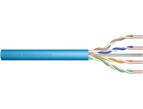 DIGITUS BOBINE CABO REDE CAT6A UTP LSZH 305MT AZULPROMO CABO