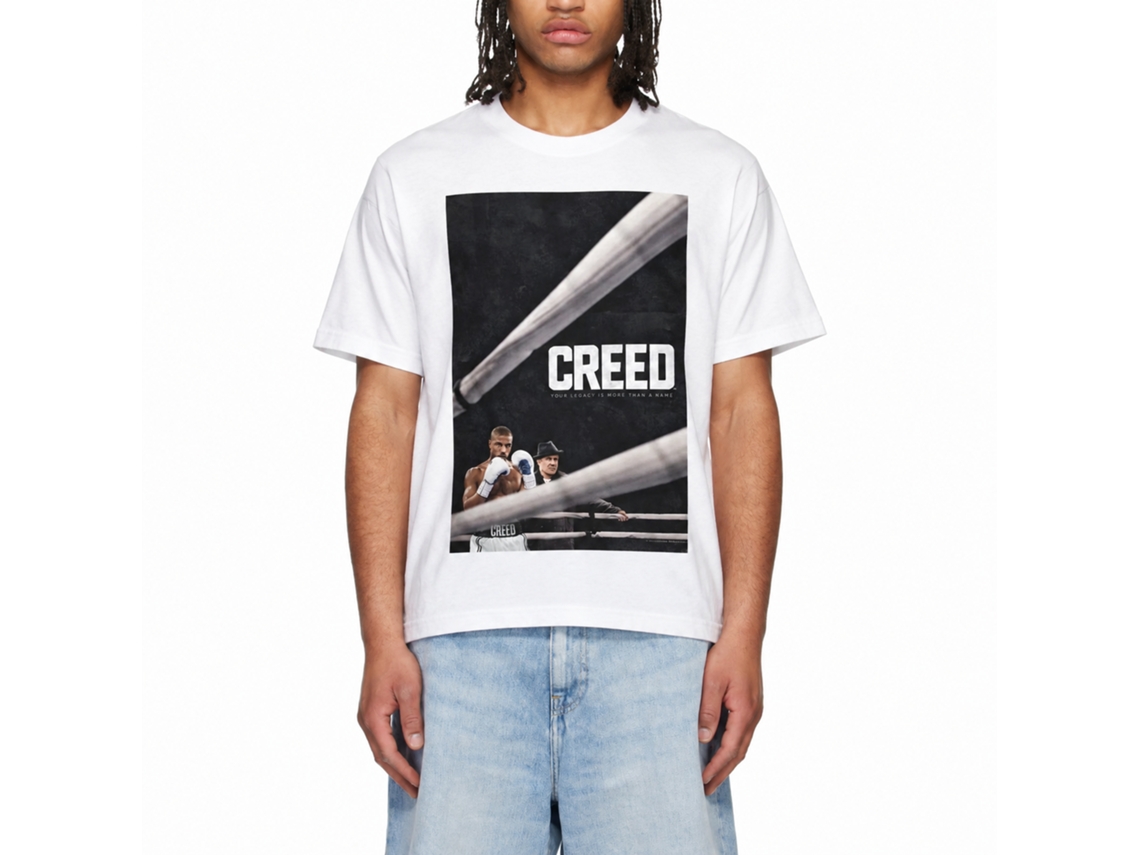 Rockinstone Rocky Movie Creed Poster White Adult T-shirt Size:xl