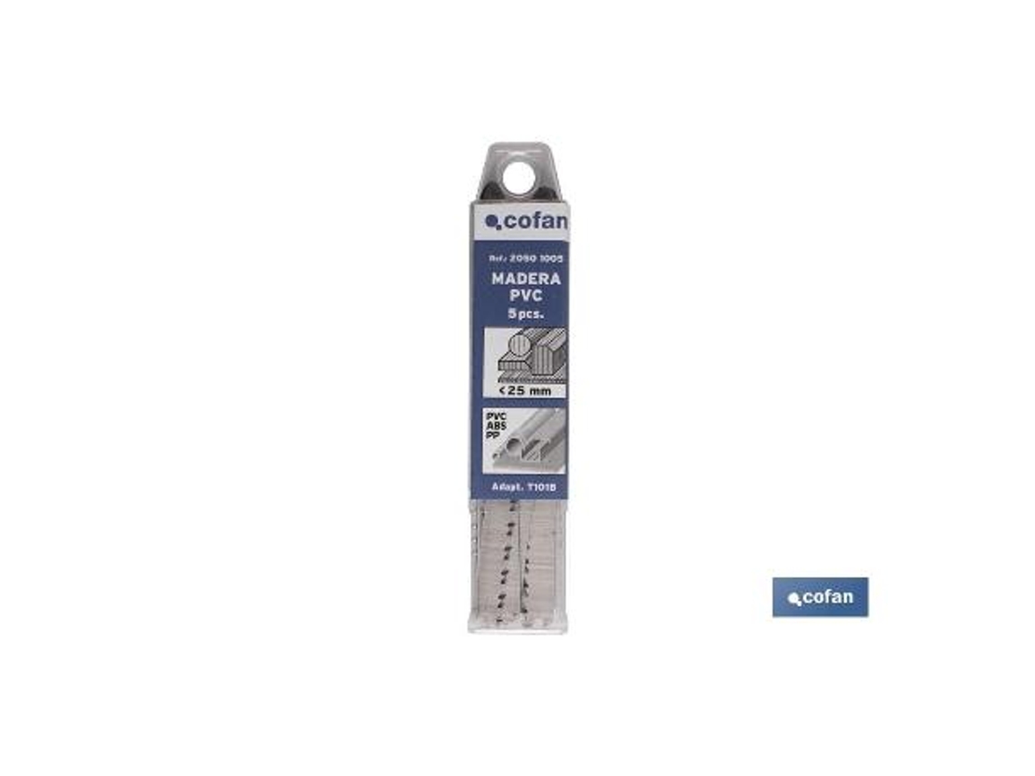 Sierra calar (5pcs) t101b hcs 75x2,7 madera/plasti