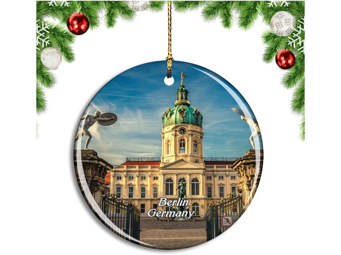 Enfeite de árvore de Natal com o Castelo de Berlim, Alemanha - Coleção Viagem à Cidade