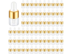 Pacote com 200 Mini Frascos Conta gotas de Vidro, Recipientes Pequenos e Transparentes SFUSHOS