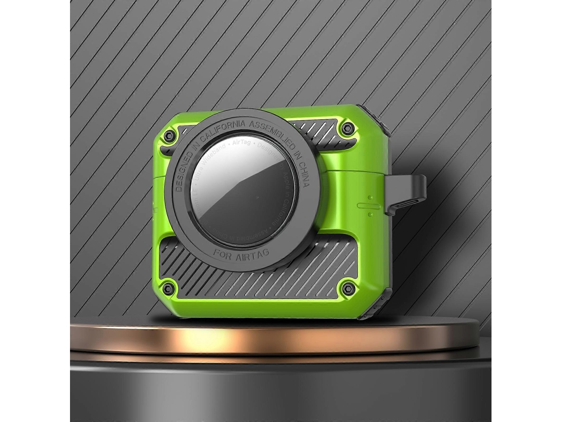 Capa para fones de ouvido AirPods 3 com botão de abertura automática, em TPU + PC, compatível com Airtag. GIECY