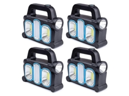 Lanterna De Acampamento Led Cob Recarregável Por Usb, 3 Em 1, Pacote Com 4 Lanternas De Emergência À Prova Dágua, Luz Led Portátil Olysi Shop
