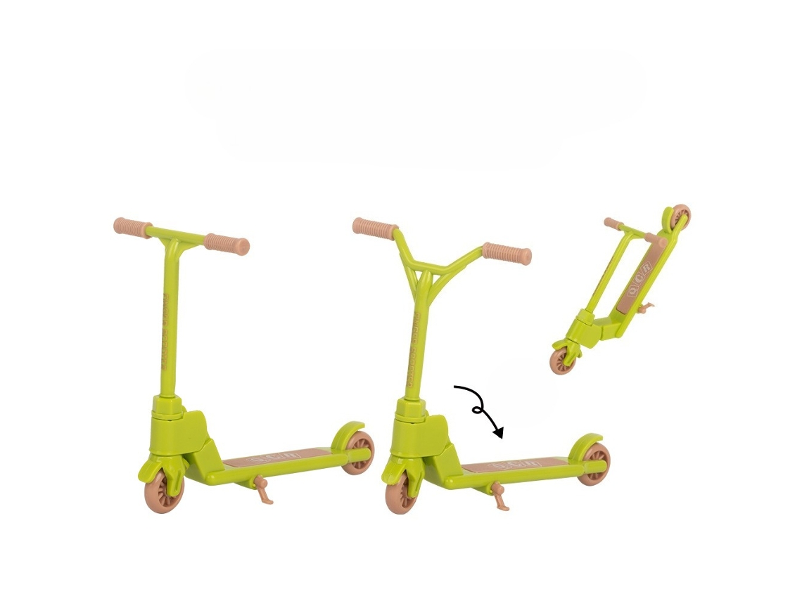 Patinete de Dedo Dobrável Brinquedo Verde, Conjunto com 2 Unidades YUYSAN
