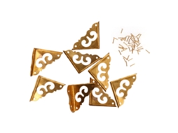 Protetor de Canto de Latão Primerox 8pcs | S/MARCA