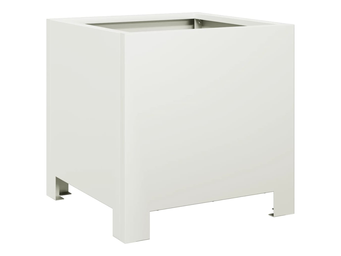 Garden Planter, Garden Planters Vidaxl Branco Aço (30 X 30 X 30 Cm)