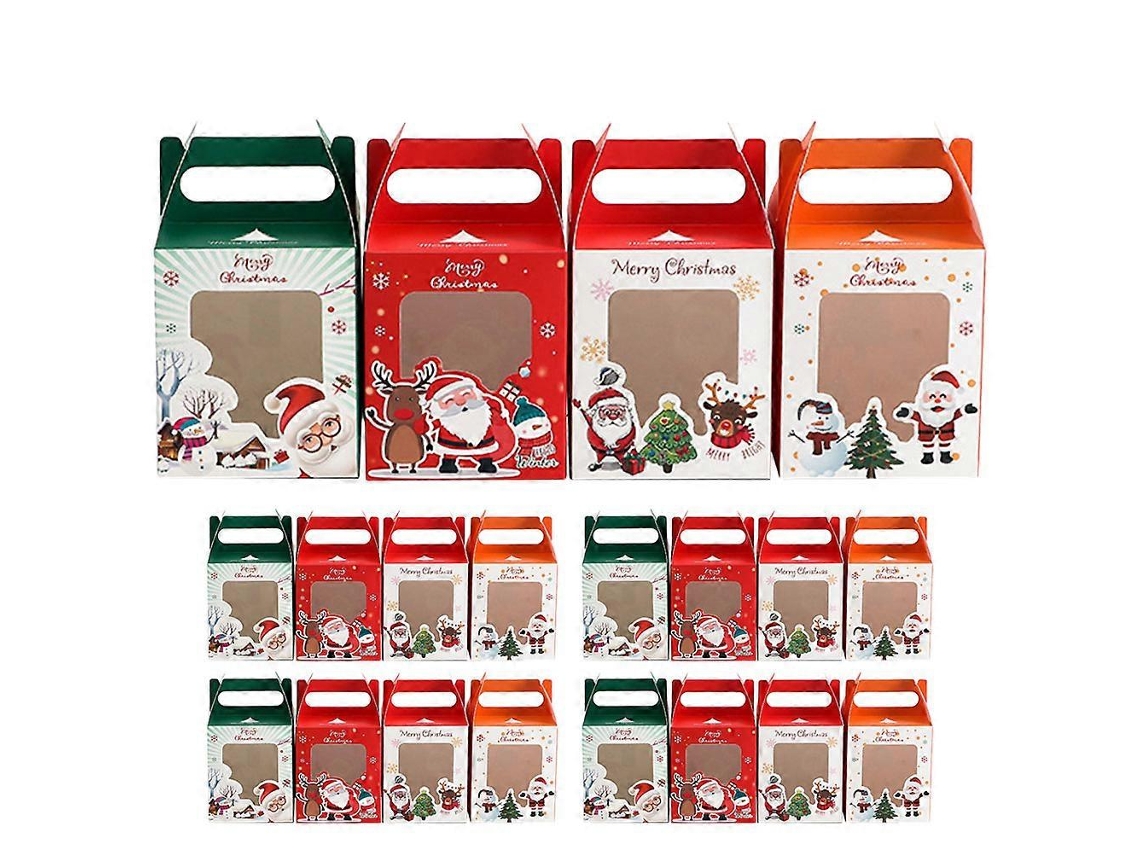 Conjunto De 50 Caixas Para Guardar Presentes De Natal, Caixas Para Presentes Festivos, Caixas De Presente Com Desenhos Animados. Hengjian
