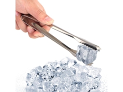 Pinça De Servir De Aço Inoxidável De 15 Cm, Antiderrapante, Para Alimentos, Saladas, Açúcar, Com Clipe Farpado Para Cubos De Gelo