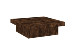 Mesa de Centro Carvalho Fumado MAISON EXCLUSIVE em Derivados de Madeira (90x90x28 cm)