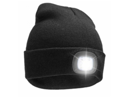 1 Boné com Luz Led e Usb, Preto BRILVIBERA