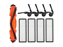 Compatível Com O Aspirador Robô Xiaomi S40 / Ov81: Acessórios, Escova Principal, Escova Lateral, Filtro Hepa, Peças De Reposição (9 Peças)