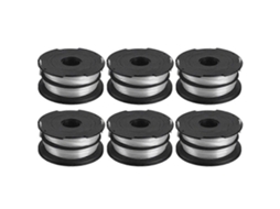 Conjunto De 6 Bobinas De Linha De Reposição Para Cortadores De Grama Black Decker Gh710, Gh700 E Gh750, Df-065-bkp