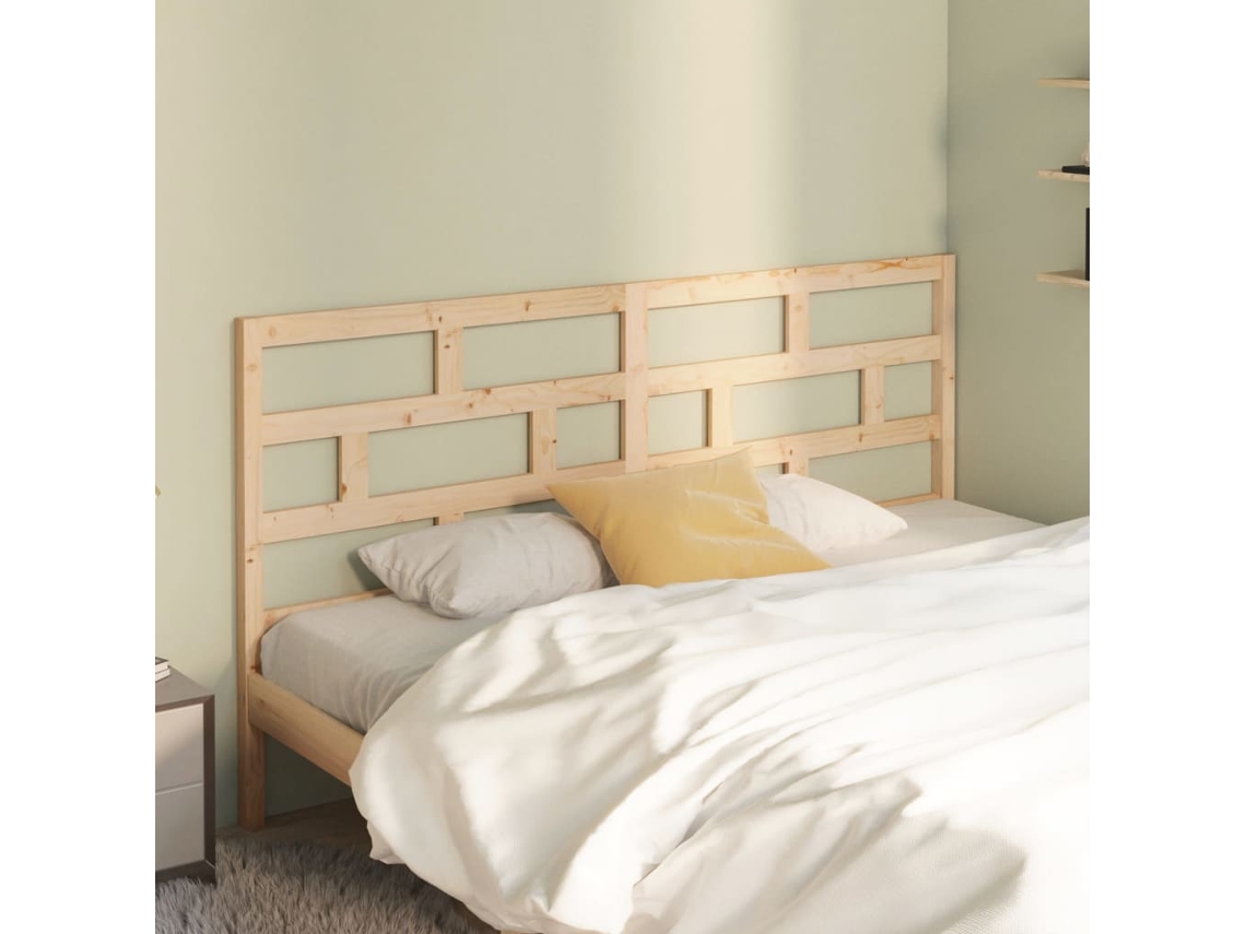 Vidaxl Cabeceira De Cama 206x4x100 Cm Pinho Maciço