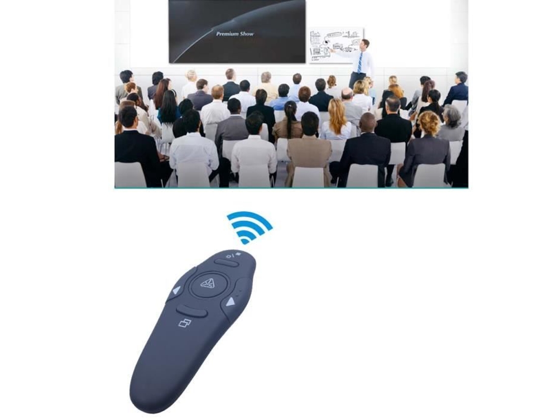 Apresentador Pointeiro A Laser Wax Com Fio 2.4g, Controle Remoto Usb Rf, Apresentação PowerPoint Para Professores