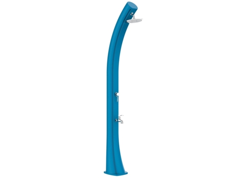 Chuveiro solar Starmatrix Rioxxl Ss0935xxl Azul 40 litros em polietileno com lava-pés h 226 cm Azul. Duche solar azul XXL.