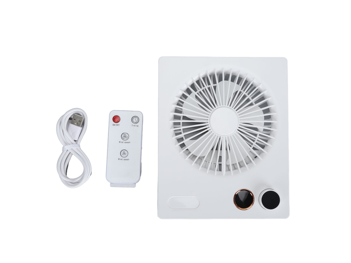 Vents Table Ultra Fino Bateria Portátil Plegable Branco