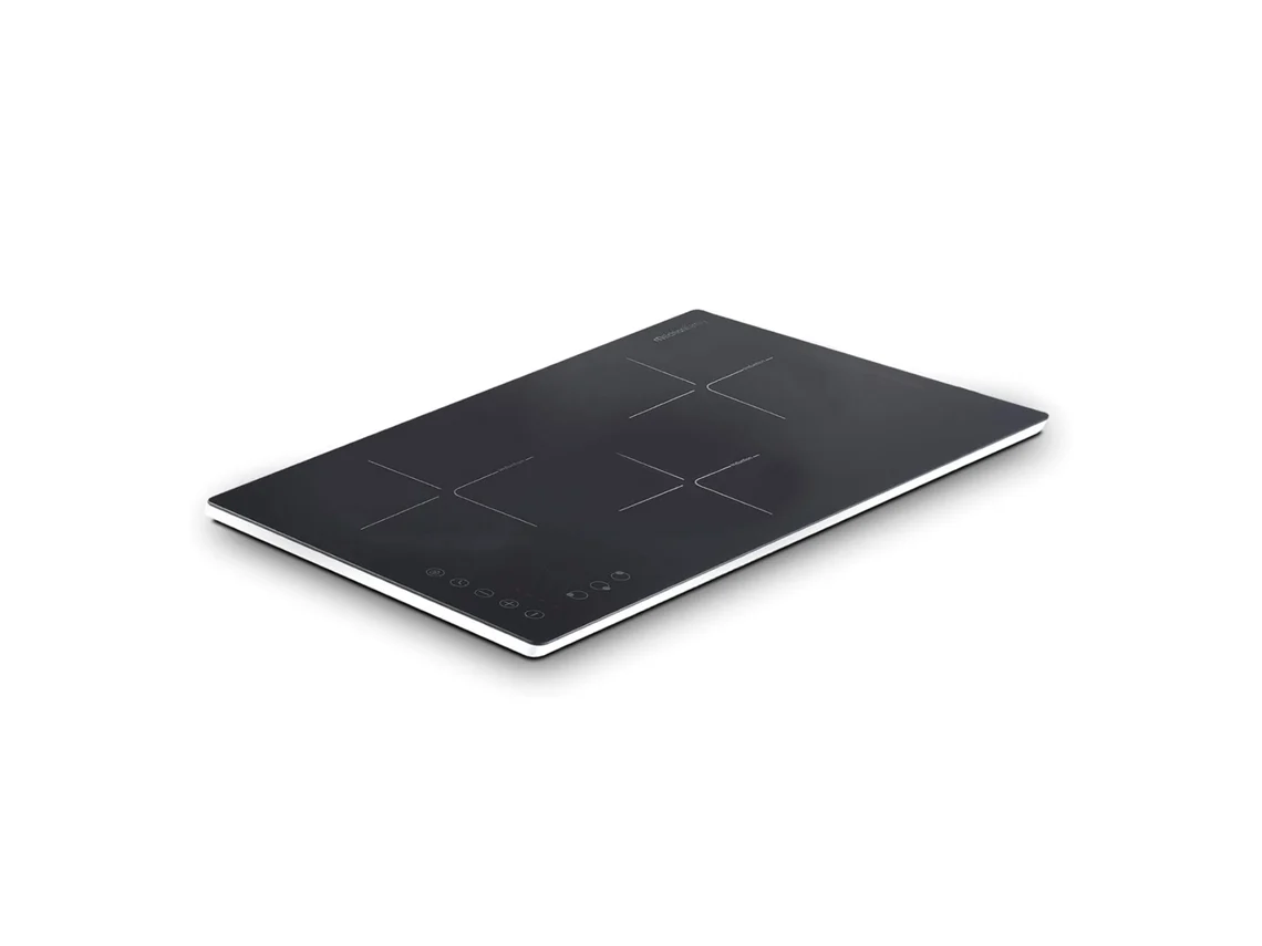 Fogão De Indução Portátil MELCHIONI Oblivion 3, 3 Fogões, 3300 W, Tela Touch, Timer 3h, Trava Infantil, Vidro Preto