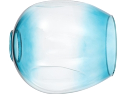 Elegante Luminária De Parede Em Vidro Azul