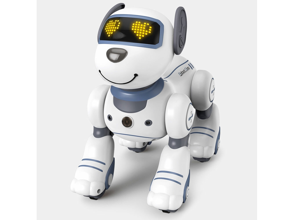 Cachorro Robô Rc Programável Inteligente Interativo Acrobático Toque Canta Dança Anda Presente Meninos Meninas MDUG
