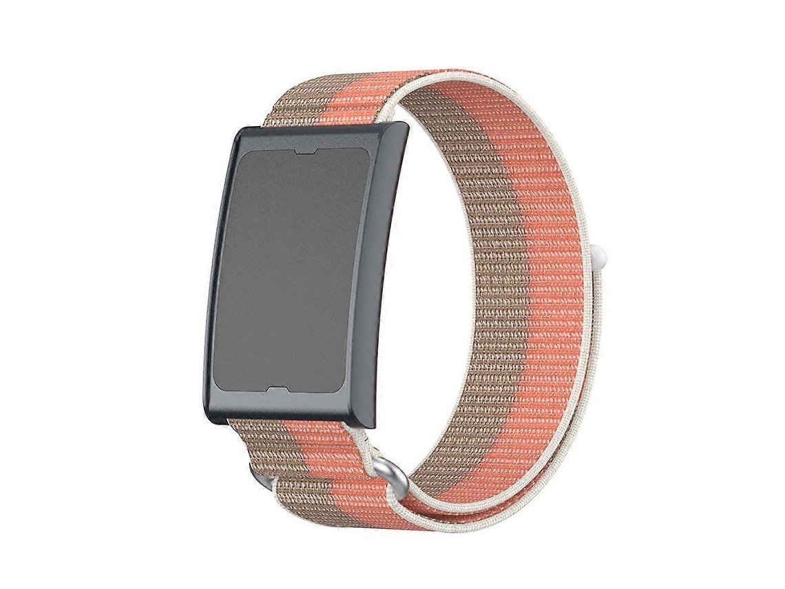 Pulseira De Relógio Com Fecho De Velcro Em Nylon, Duas Seções E Anel De Metal Para Amazfit Helio.