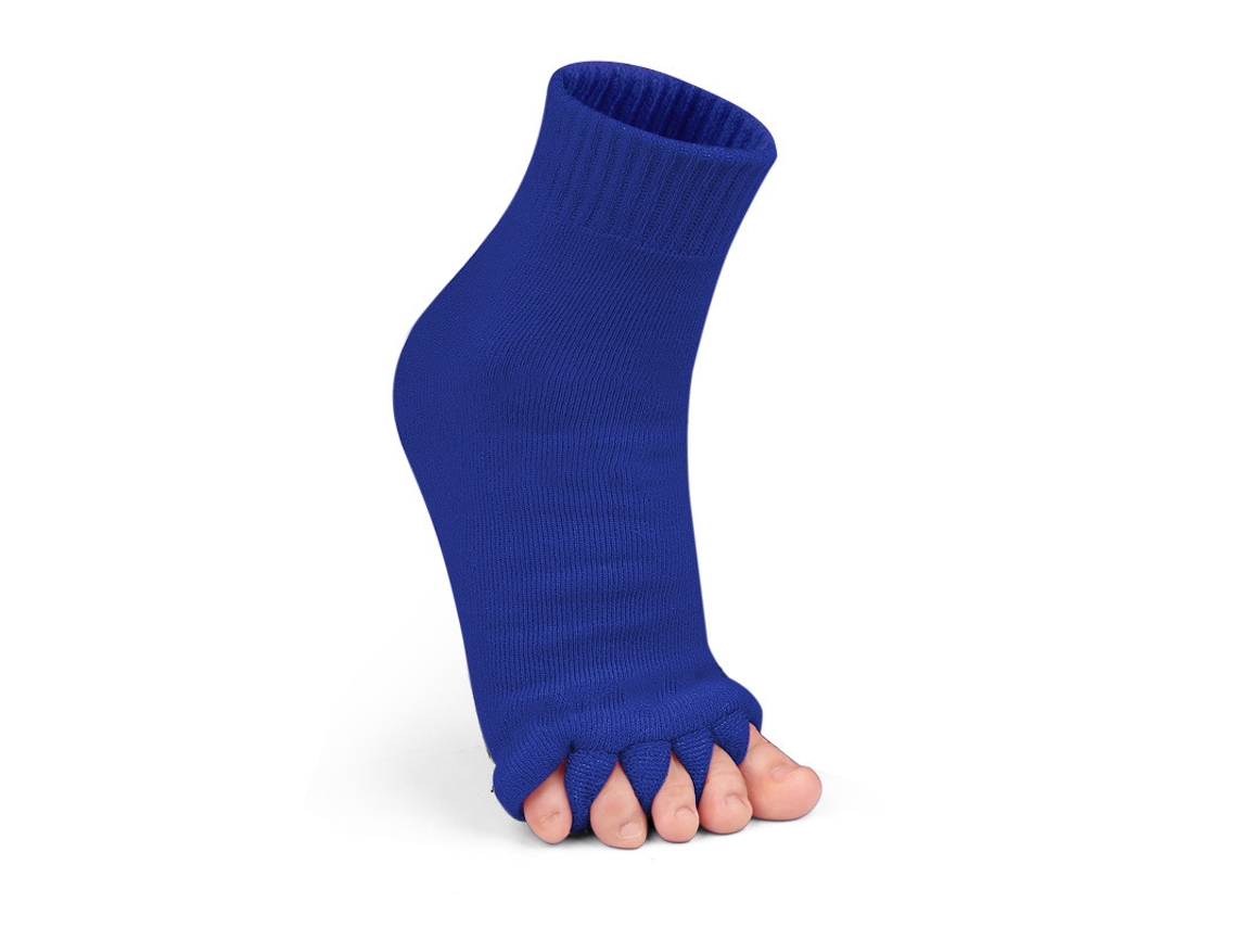 Meias Separadoras de Dedos para Mulher, Ideais para Yoga, Alívio da Dor, Melhora a Circulação HENTEN HOME 1 Par Azul royal