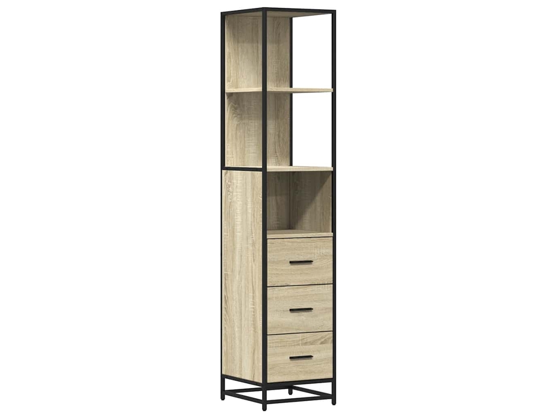 Armário de Wc em Derivados de Madeira Carvalho Sonoma MAISON EXCLUSIVE (35x37,5x166 cm)